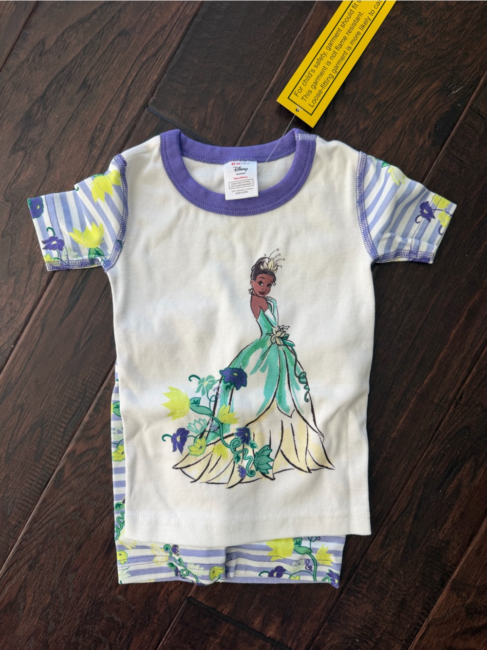 Hanna Andersson Disney Princess Tiana Short John Pajama Set